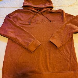 Quiksilver Men's Burnt Orange Hoodie